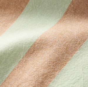Geschirrtuch Linus mint, orange gestreift