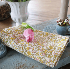 Geschirrtuch Rita Blumen gelb, grün, rosa – Bild 5