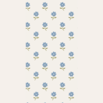 Serviette Frühlingsblumen blau