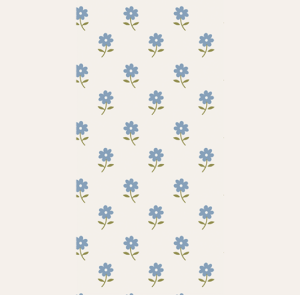 Serviette Frühlingsblumen blau