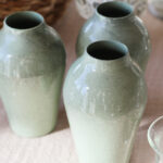 Vase türkis-grün - 3 Formen