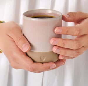 Tasse, Häferl Herz rosa – Bild 3