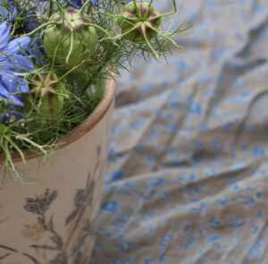 Tischtuch, Strandtuch Blomma grau-blau – Bild 5