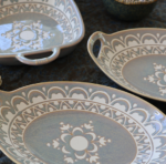 Auflaufform/Schale Mediterran oval blau – Bild 8