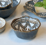 Schüssel Mediterran Blau