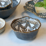 Schüssel Mediterran Blau