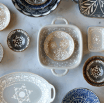 Schale Mediterran blau eckig – Bild 7