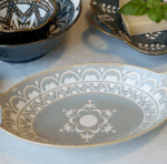 Auflaufform/Schale Mediterran oval blau – Bild 4