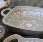 Auflaufform/Schale Mediterran quadratisch hellblau – Bild 8