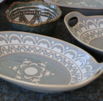 Auflaufform/Schale Mediterran oval blau – Bild 7