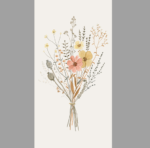 Serviette Blumenstrauß lieblich