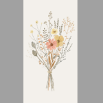 Serviette Blumenstrauß lieblich