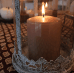 Laterne Nora creme-braun gesprenkelt – Bild 5