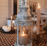 Laterne Nora creme-braun gesprenkelt – Bild 11