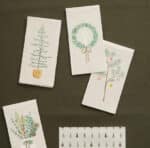 Serviette Kranz mit Kerze – Bild 2