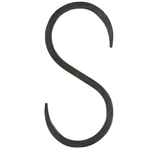 shaken-schwarz4 S - Haken schwarz handgefertigt 13cm – Bild 1